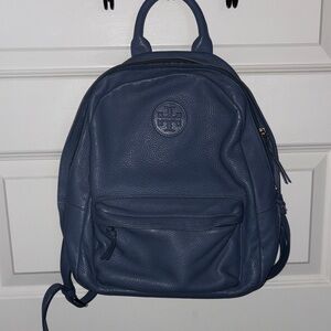 Tory Burch Blue Leather Backpack